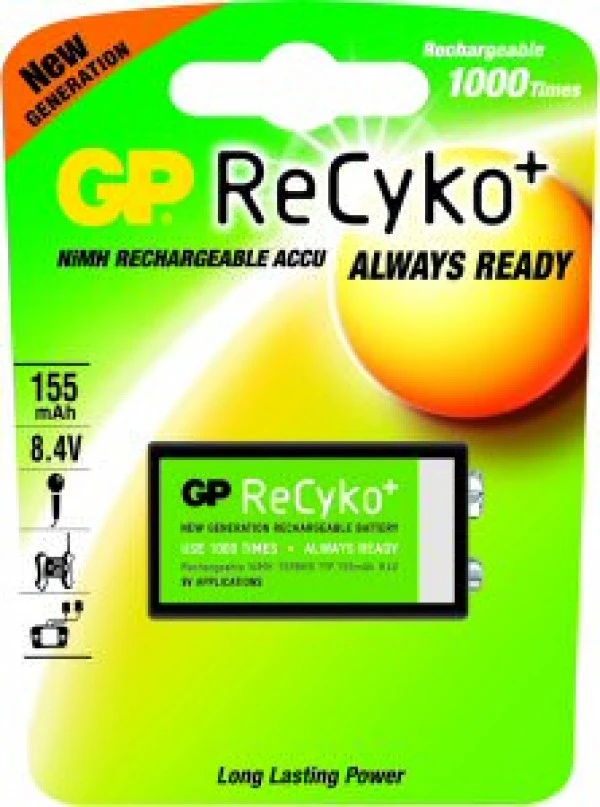 GP20R8HCC1 NiMh Type 9V 8,4V 200mAh BL1