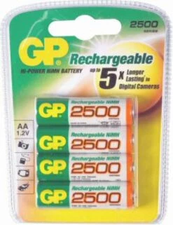 GP270AAHCEC2 NiMh AA 1,2V 2700mAh BL2