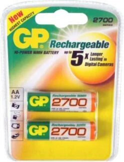 GPD051C1 NiMh 2xAA 2,4V 1300mAh BL1